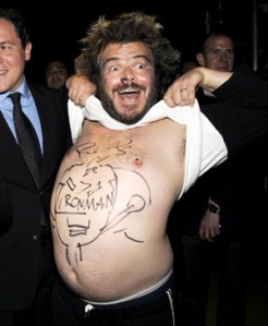 ...here's Jack accepting his  Academy Award...